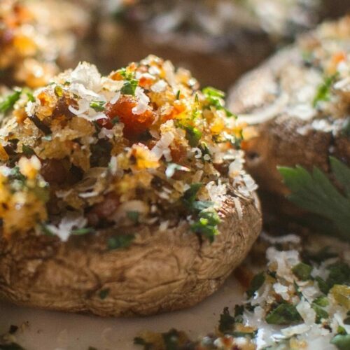 Sundried tomato stuffed mushrooms