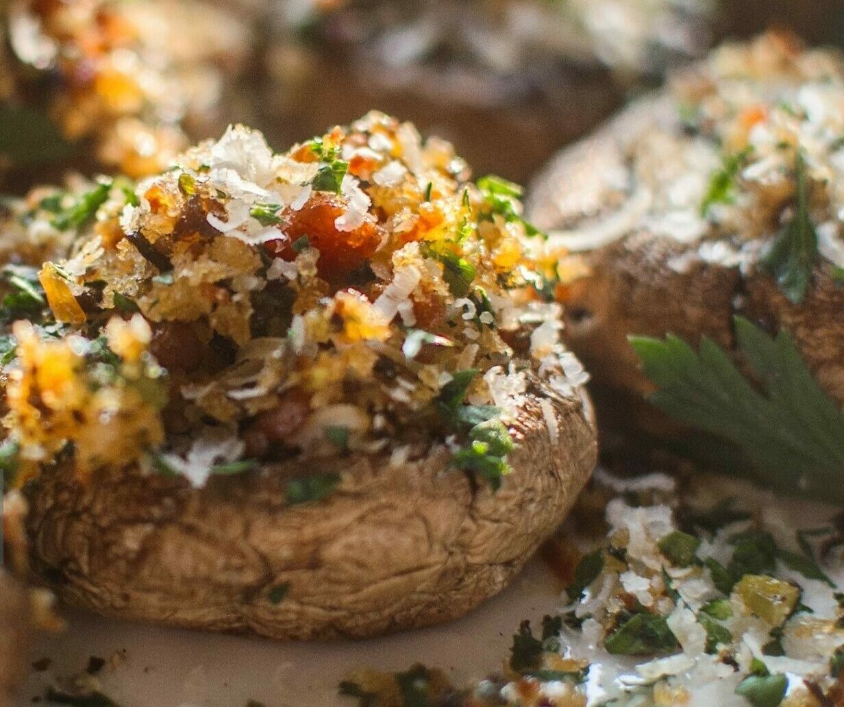 Sun-Dried Tomato Stuffed Mushrooms