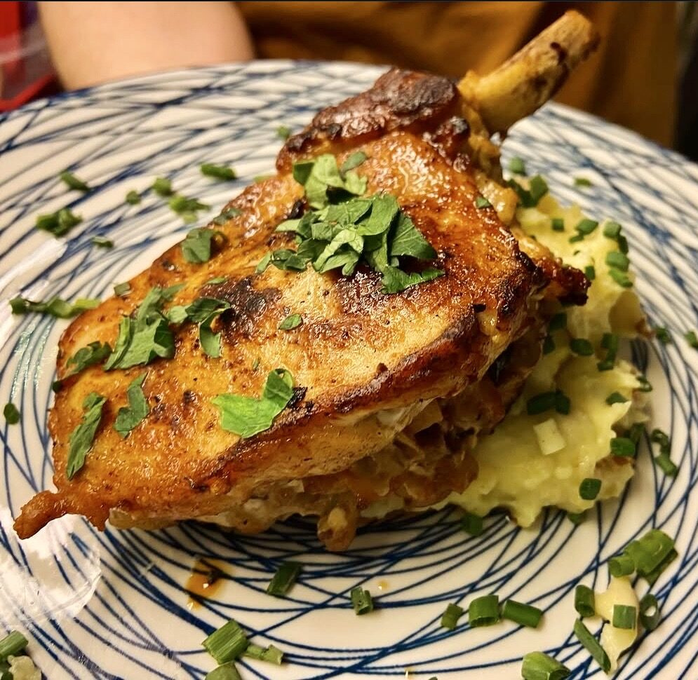 Apple Bacon Pork Chops