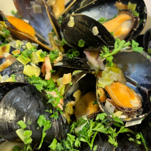 Irish Whisky Cream Mussles