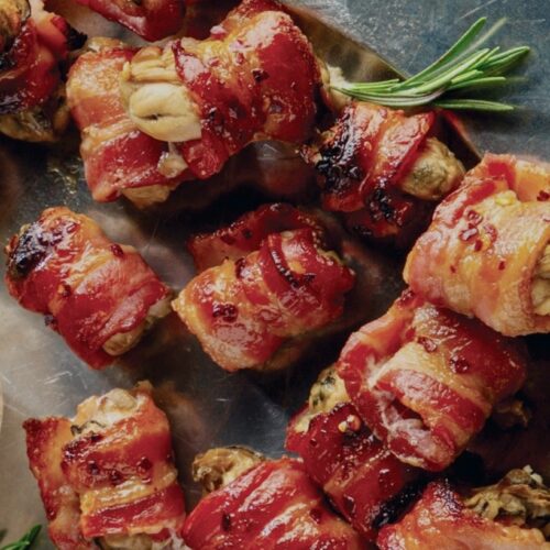 Bacon wrapped oysters
