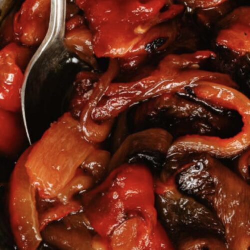 roasted red peppers