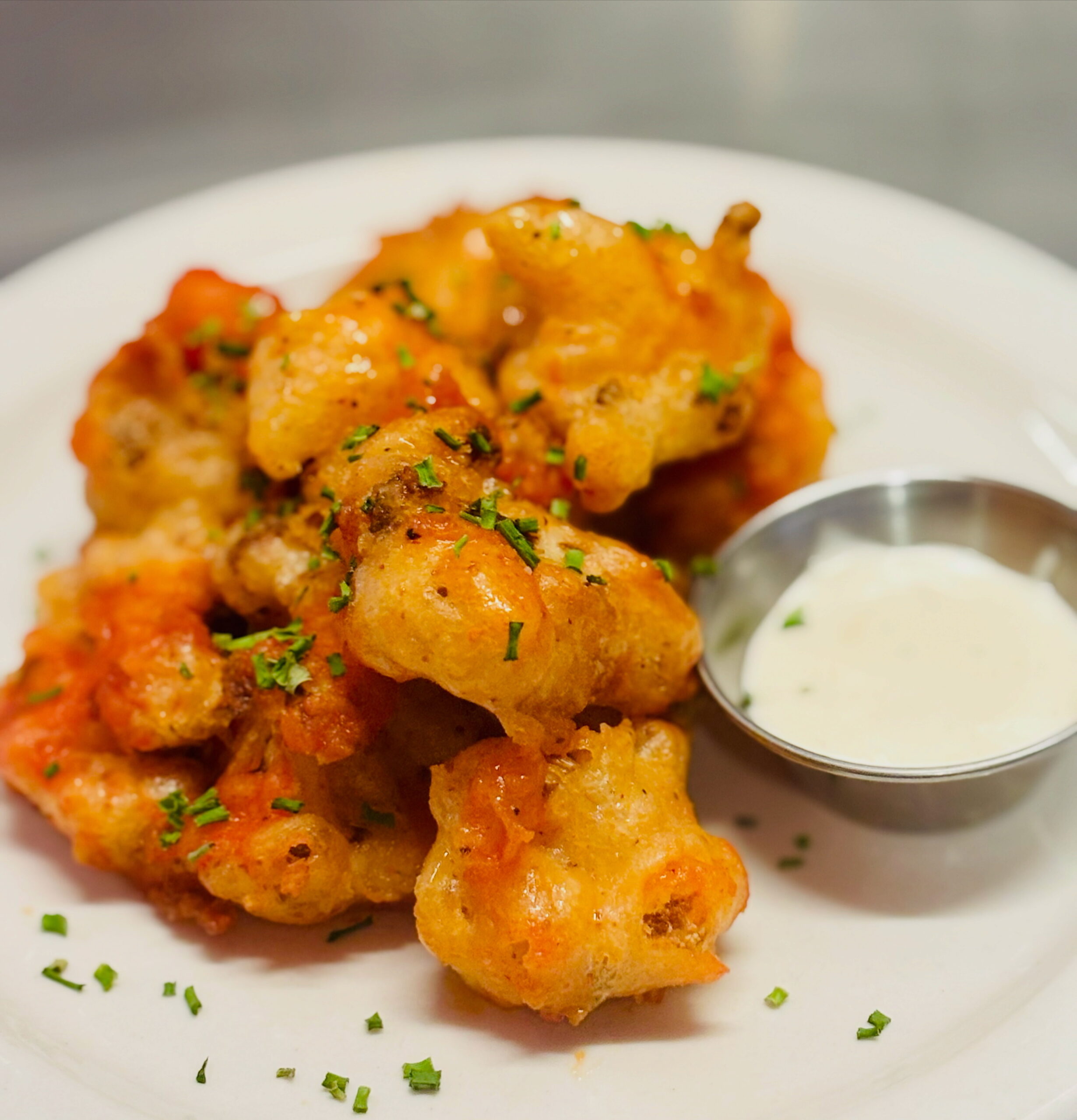 Honey Buffalo Cauliflower Bites