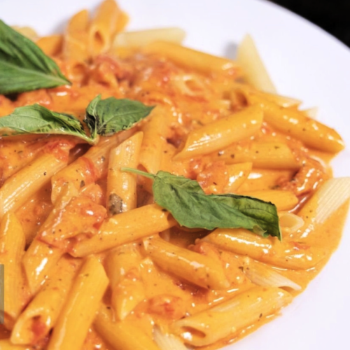 Roasted Garlic Vodka Penne