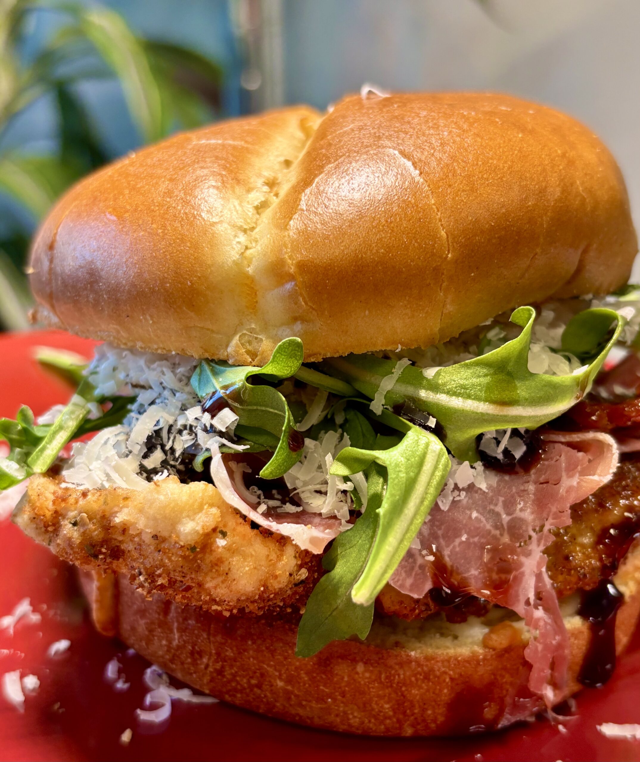 Loaded Chicken Pesto Sandwich