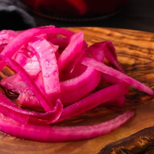 pickled red onions