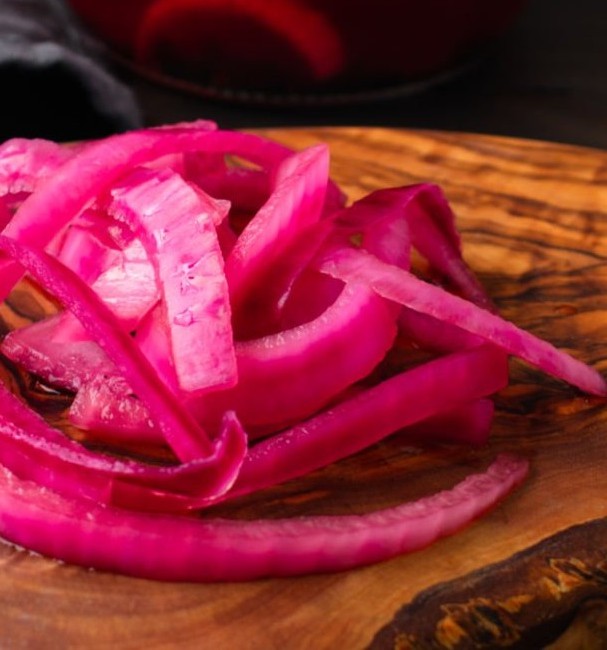 pickled red onions