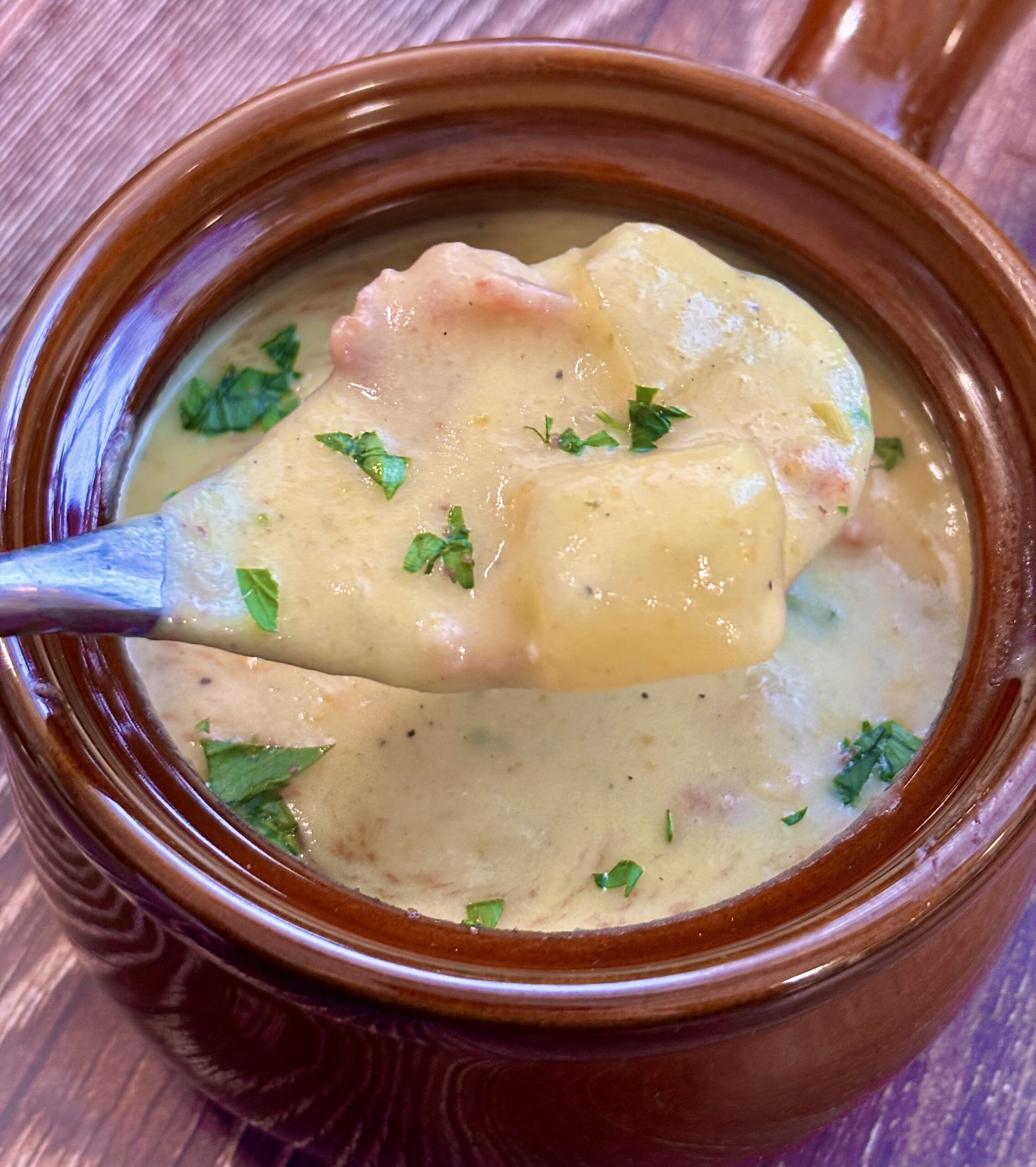 Potato soup (Kartoffelsuppe)