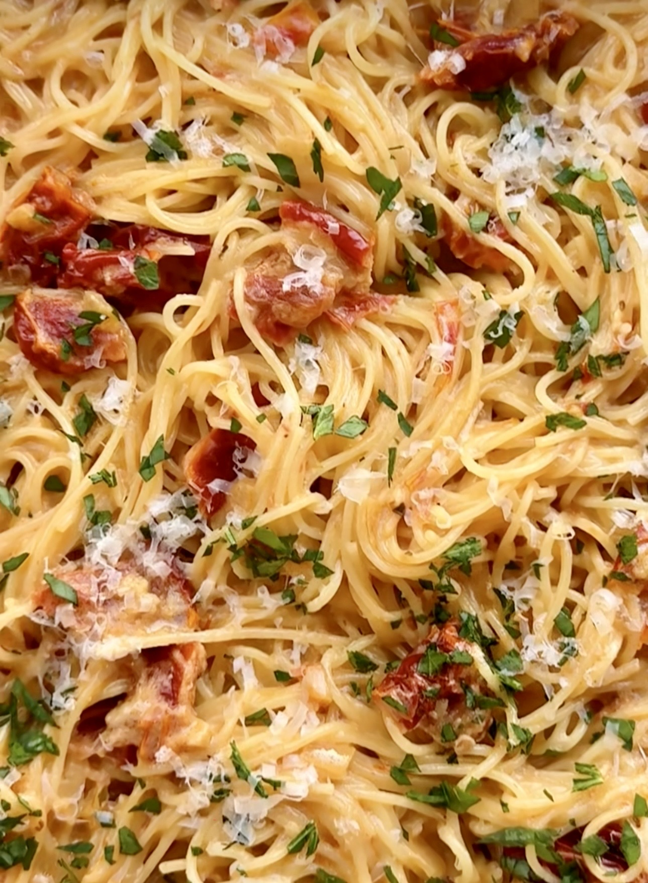 Creamy Sun-Dried Tomato Capellini