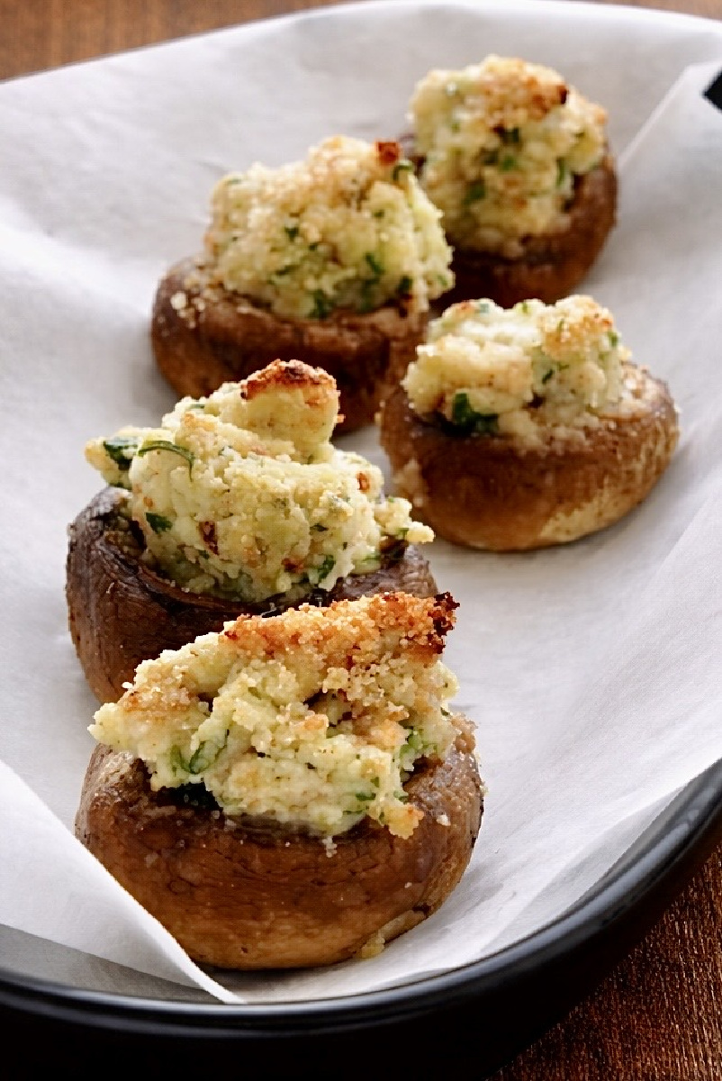 Goat Cheese Mushroom Bombs