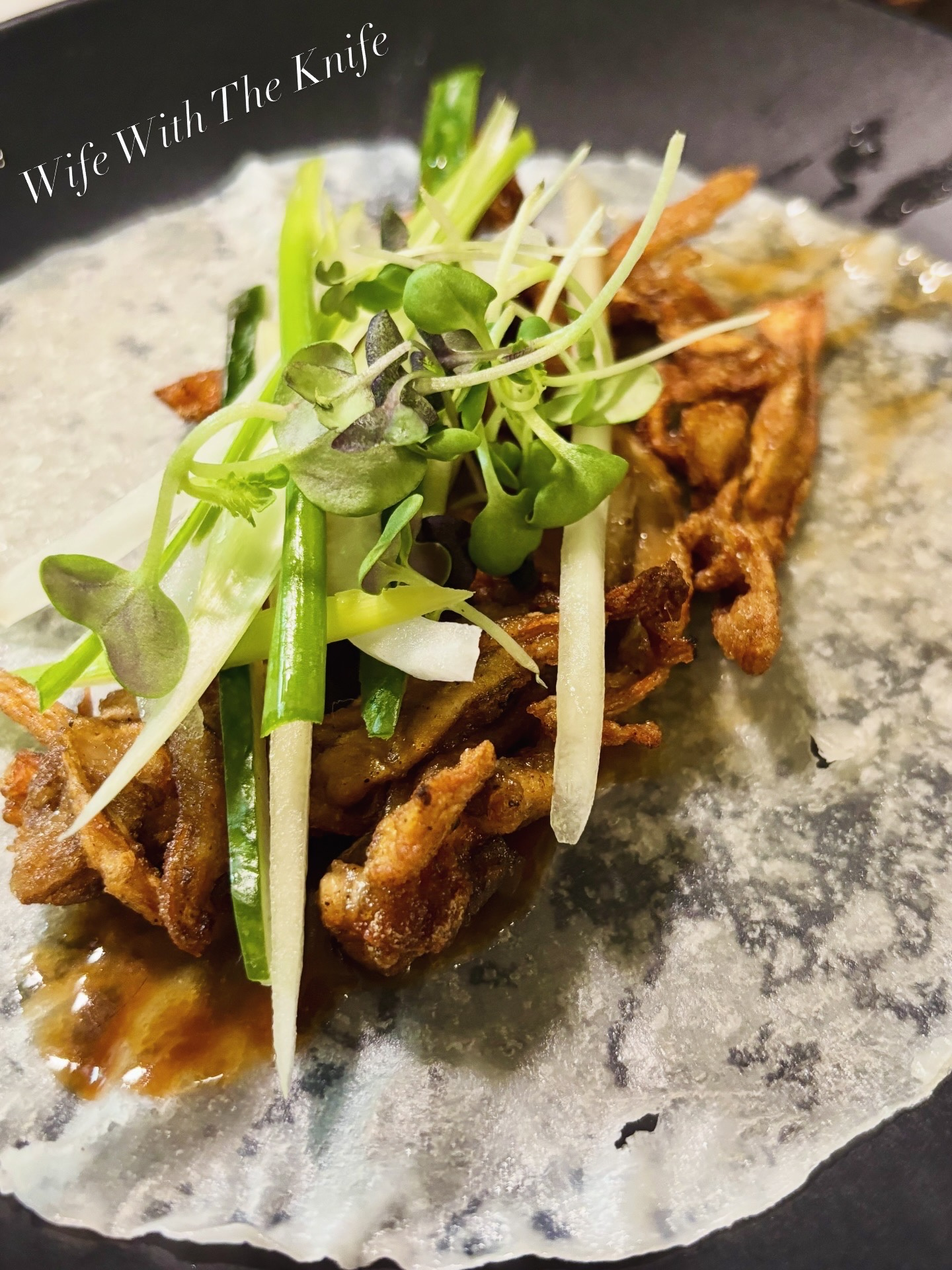 Vegan Crispy Duck pancakes